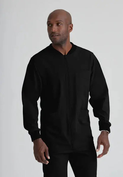 Skechers by Barco Men's Structure Warmup Scrub Jacket SK0408