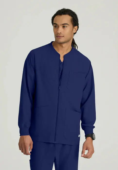 Skechers by Barco Men's Structure Warmup Scrub Jacket SK0408