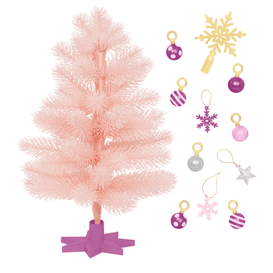 Our Generation Snowflakes & Sparkles Holiday Tree for 18-inch Dolls
