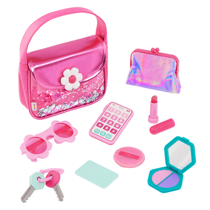 Girl's fashion purse with accessories