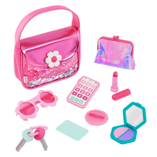 Girl's fashion purse with accessories
