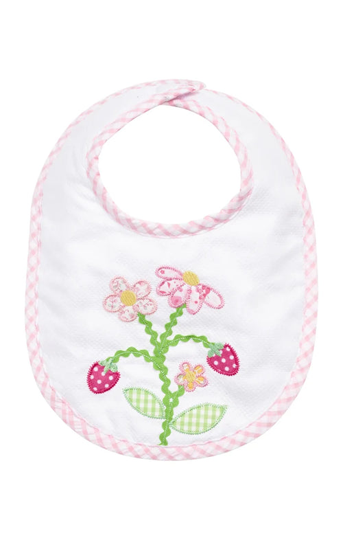 Strawberry Applique Bib