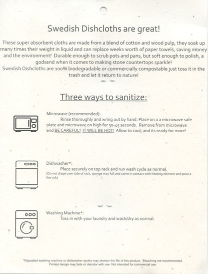 Swedish Dishcloth -  Nordic Bloom