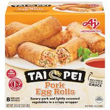 TAI PEI PORK EGG ROLLS 8CT 24.5 OZ