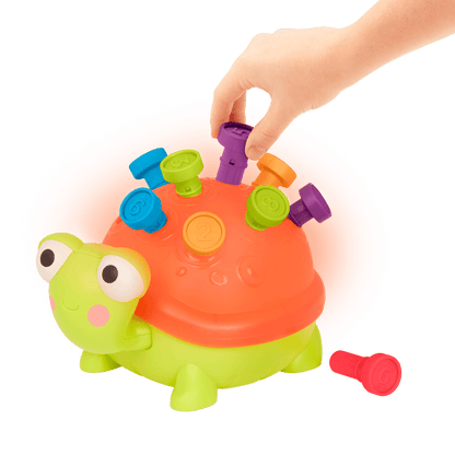 Light-up turtle counting toy.