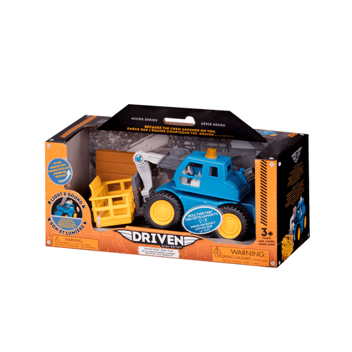 Blue toy telehandler