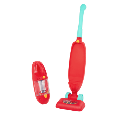 Toy vacuum cleaner with removable handheld unit