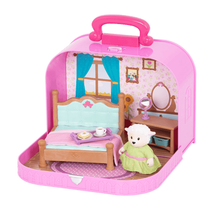 Bedroom playset in carry case