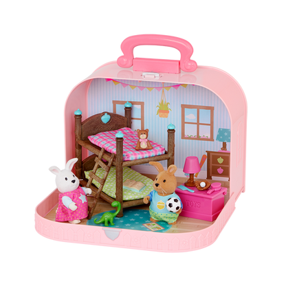 Woodzeez Travel Bedroom Playset