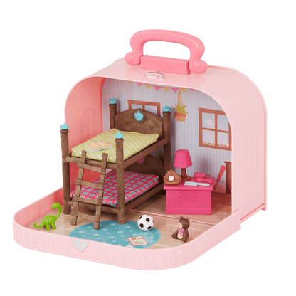 Woodzeez Travel Bedroom Playset