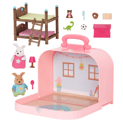 Woodzeez Travel Bedroom Playset