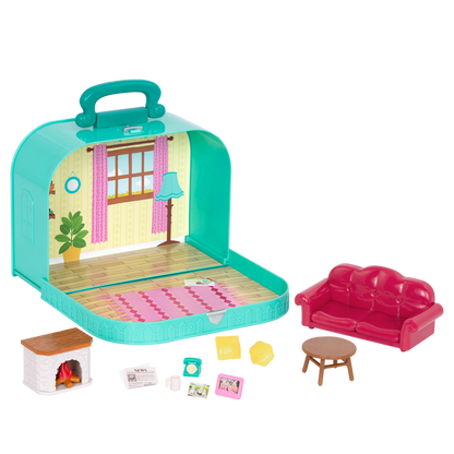 Living room playset in carry case