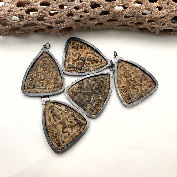 Triangular Amulet Pendant From Thailand (LAP42)