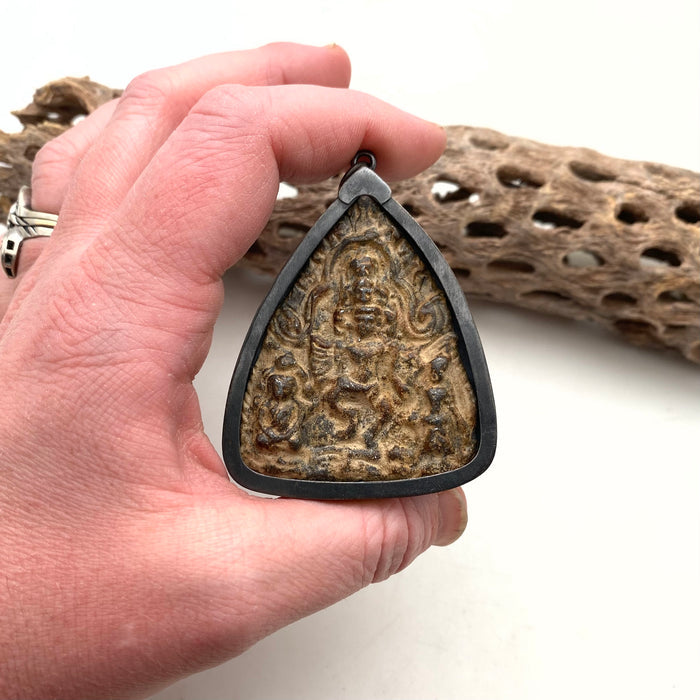 Triangular Amulet Pendant From Thailand (LAP42)