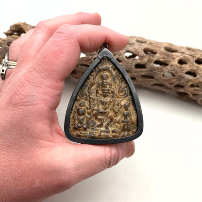 Triangular Amulet Pendant From Thailand (LAP42)