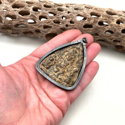 Triangular Amulet Pendant From Thailand (LAP42)
