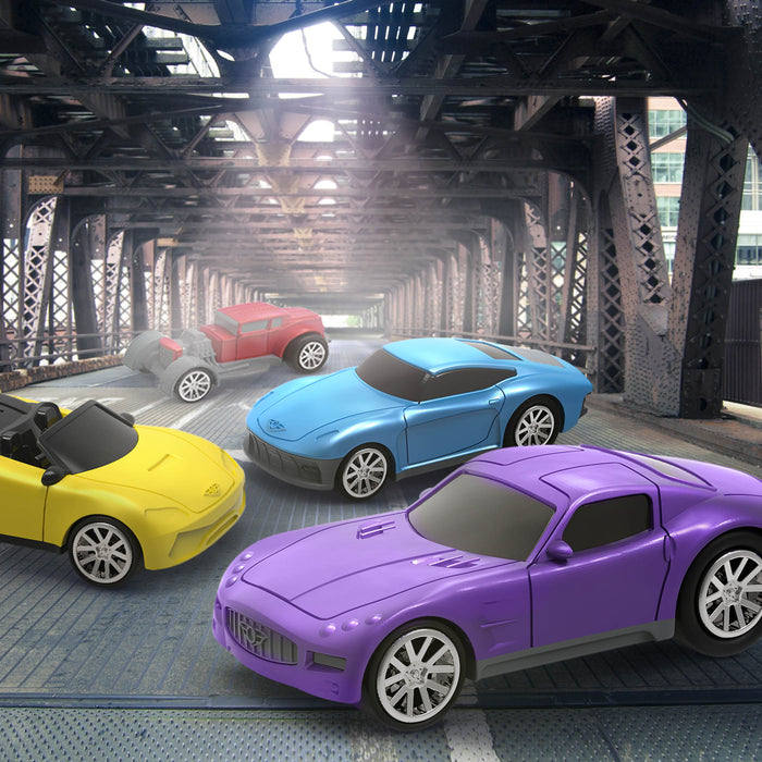 Pull-back toy car set