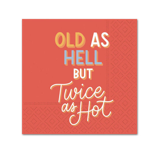Twice As Hot Funny Paper Cocktail Napkins