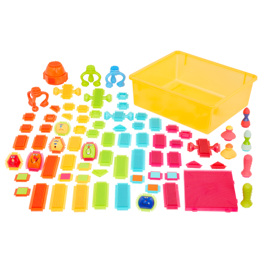 Bristle building blocks set toddler STEM toys
