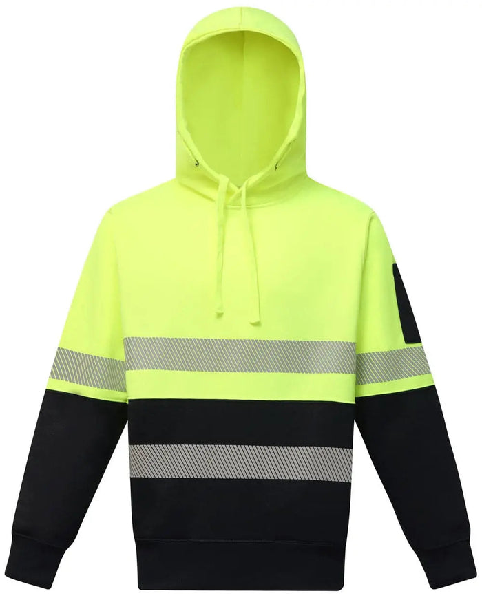 Two Tone Segmented Tape Hi Vis Safety Hoodie SW88 - Allsorts Workwear