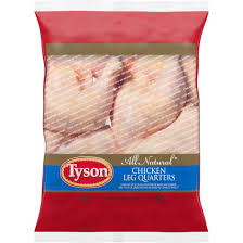 TYSON ALL NATURAL CHICKEN LEG QUARTERS 10 LB