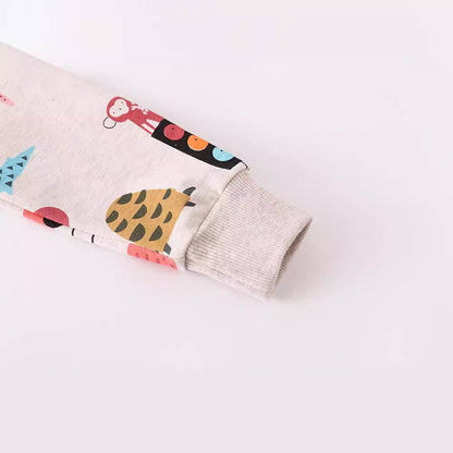 Urban Jungle Cartoon Cotton Sweatshirt