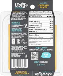 VIOLIFE 100% DAIRY FREE MATURE CHEDDAR CHEESE SLICE ALTERNATIVE 14.1 OZ (2 packs /10 ea)