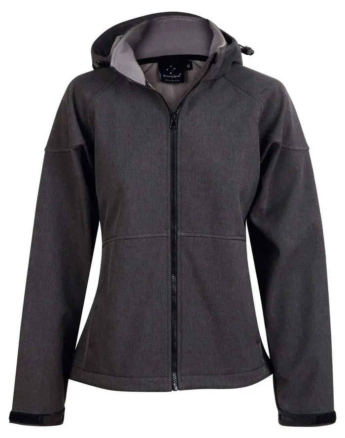 Winning Spirit Aspen Softshell Hood Jacket Ladies' Jk34 Metro Workwear.