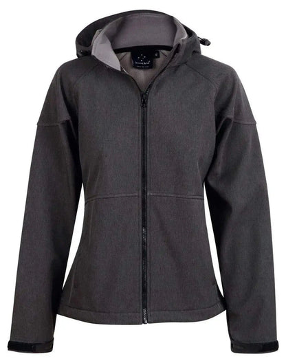 Winning Spirit Aspen Softshell Hood Jacket Ladies' Jk34 Metro Workwear.