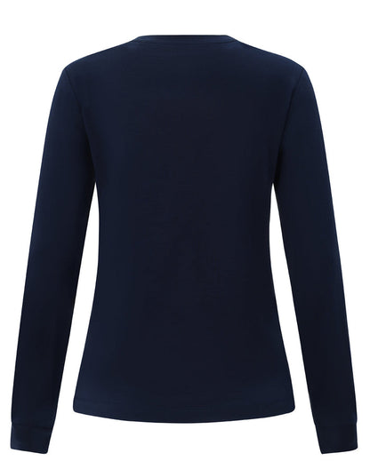 Women's Long Sleeve Premium Cotton Face Tee TS48