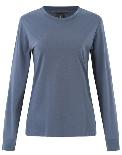 Women's Long Sleeve Premium Cotton Face Tee TS48
