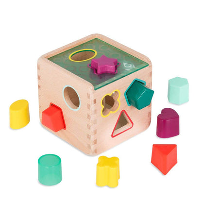 Wooden shape sorter.